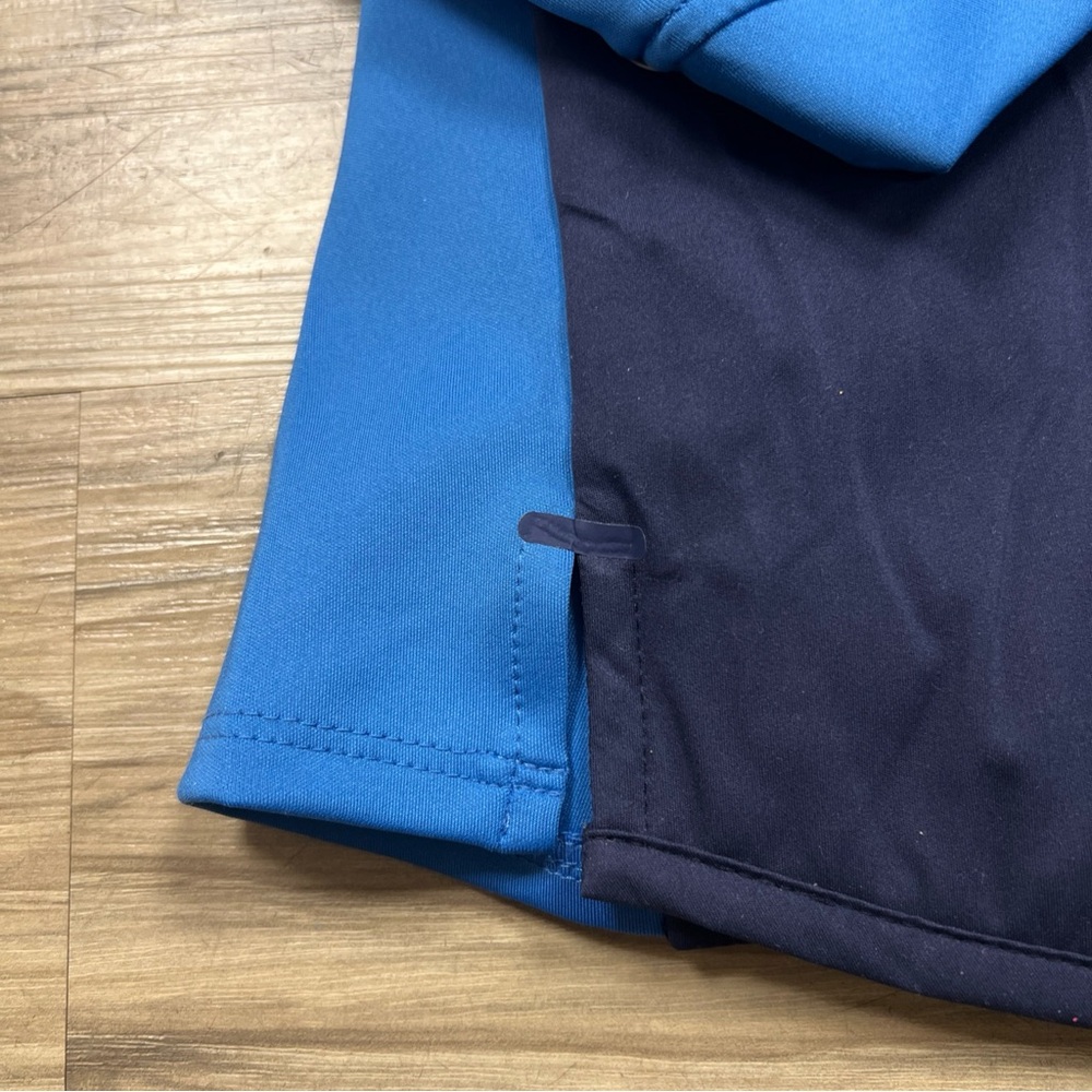 Peter Millar Merge 1/2 Zip Hooded Jacket Navy/Abaco Blue Women Large LF24EZ09 - Picture 6 of 6